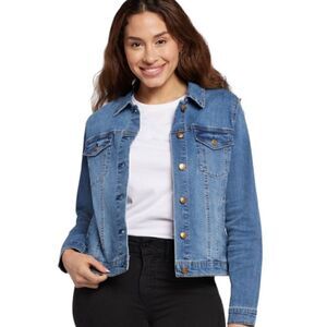Seven7 Women's Kramer Highline Denim Jacket - Modern Twist on Classic Style Size
